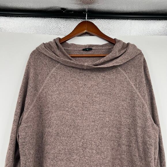 Torrid Super Soft Plush Cowl Neck Tunic Hoodie warm stone (brown) plus size 3X - Picture 6 of 8